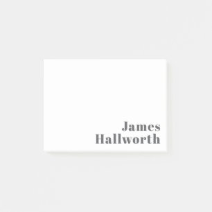 Stylischer editierbarer Retro-Modern-Text Grau Post-it Klebezettel