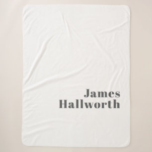 Stylischer editierbarer Retro-Modern-Text   Grau Sherpadecke