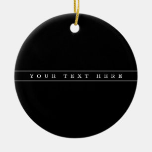 Stylischer einfacher Text und dünne Streifen Keramik Ornament