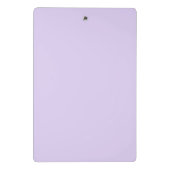 Stylischer, feiner Monogram Name Modern Lilac Lave Mini Klemmbrett (Rückseite)