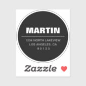 Stylischer, fett veränderbarer Text Aufkleber (Blatt)