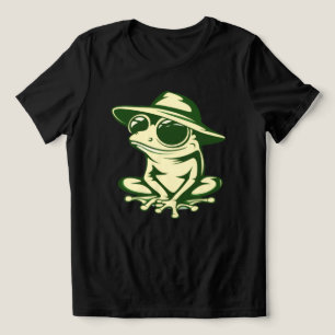 Stylischer Frosch Damen Minimalistischer Natur T-S Tri-Blend Shirt