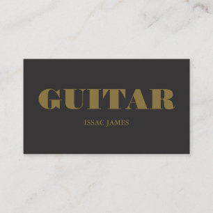 Stylischer Gitarrist, professioneller Musiker Visitenkarte