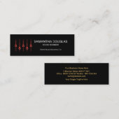 Stylischer Gold Guitar Equalizer Panel Sound Engin Mini Visitenkarte (Vorne/Hinten)