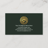 Stylischer Green Sport Car Auto Driver Detection Visitenkarte (Rückseite)