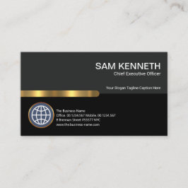 Stylischer Gründer des CEO von Grey Black Columns  Visitenkarte