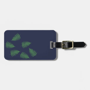 Stylischer grüner Farn-Gepäckanhänger Gepäckanhänger