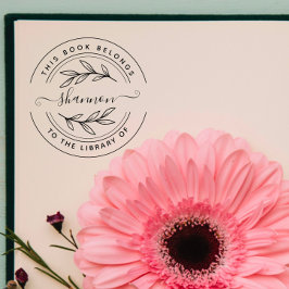 Stylischer Handmade-Individuelle Name Permastempel