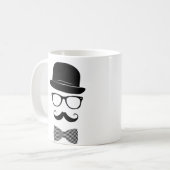 Stylischer Hipster Kaffeetasse (Vorderseite Links)