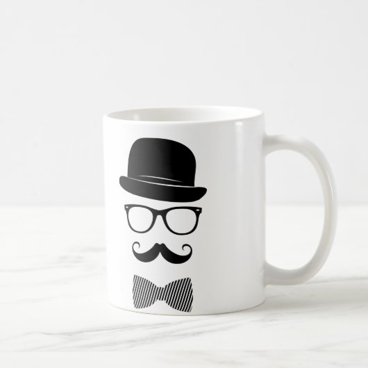 Stylischer Hipster Kaffeetasse (Rechts)