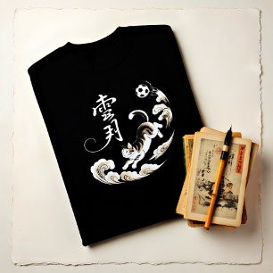 Stylischer japanischer Fußballspieler der Schneemo Tri-Blend Shirt