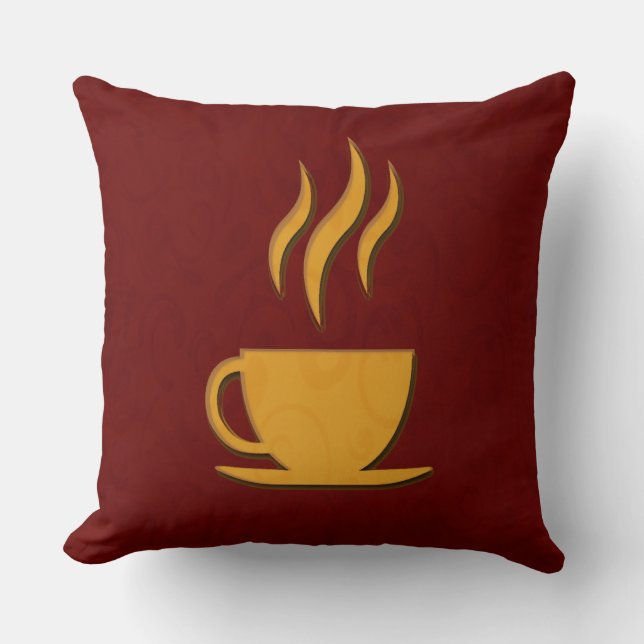 Stylischer Kaffee Kissen (Vorderseite)