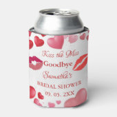 Stylischer  Kuss Abschied von der Miss rote Lippen Dosenkühler (Kanne Vorderseite)