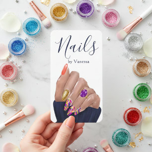 Stylischer Manikürexperte Instagram Nageltechniker Visitenkarte