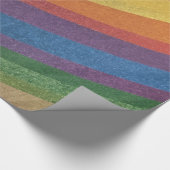 Stylischer, metallisch Inspiriert Regenbogen Geschenkpapier (Ecke)