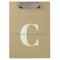 Stylischer Mit Monogramm Name Beruflich Gold Tan