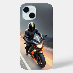 Stylischer Motorradfahrer auf einem Cruiser-Bike Case-Mate iPhone Hülle