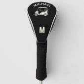 Stylischer Name für Monogramm-Warenkorb Golf Headcover (Vorderseite)