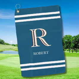 Stylischer Name für Personalisiertes Monogramm Golfhandtuch