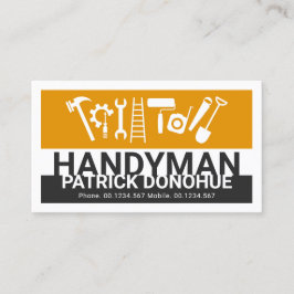 Stylischer Name Handyman Signage Master Builder Visitenkarte