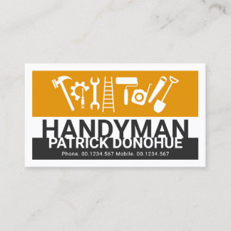 Stylischer Name Handyman Signage Master Builder Visitenkarte