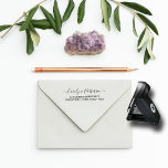 Stylischer Name und Adresse für benutzerdefinierte Taschenstempel<br><div class="desc">Stylish Custom Script Name & Address Pocket Briefmarke.</div>