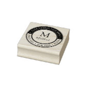 Stylischer Name und Rücksendeadresse für kundenspe Gummistempel (Stempel)