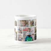 Stylischer Onkel 15 Foto-Collage Kaffeetasse (Mittel)