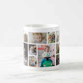 Stylischer Opa 15 Foto-Collage Kaffeetasse (Mittel)