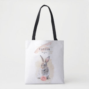 Stylischer Osterhase Frohe Ostern Wasserfarbenku Tasche