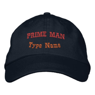 Stylischer PRIME MAN verstellbarer Navy Mode Elega Bestickte Baseballkappe