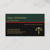 Stylischer Rechtsberater Retro Layer Red Line Visitenkarte (Vorderseite)