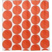 Stylischer Red Jasper Texture Circles Duschvorhang (Vorderseite)