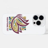 Stylischer Schmetterling Fakultativer Text Case-Mate iPhone Hülle (Rückseite (Horizontal))