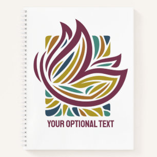Stylischer Schmetterling Fakultativer Text Notizblock