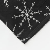 Stylischer Schneesturm Fleecedecke (Ecke)