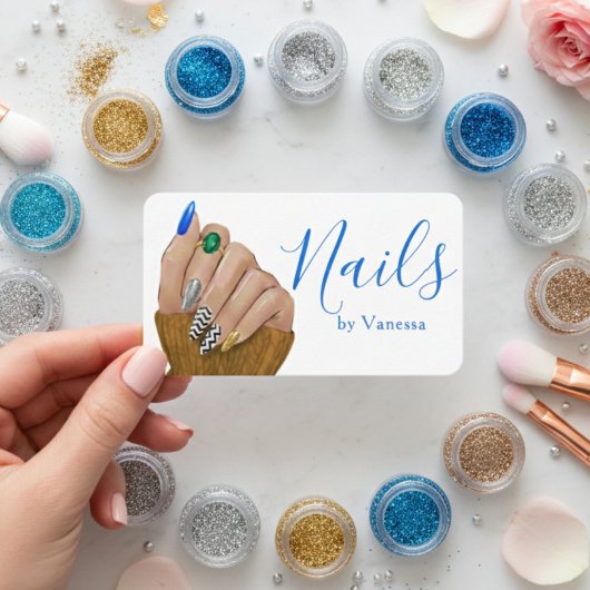 Stylischer Schönheitsprofi-Nageltechniker Chic Visitenkarte