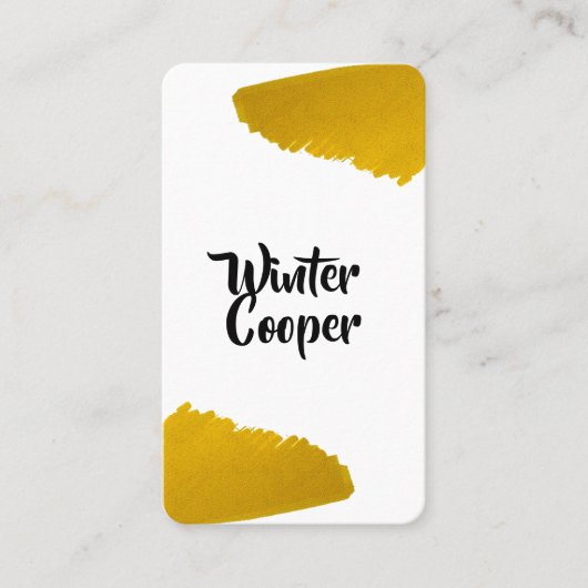 Stylischer Spritzer-Rahmen Visitenkarte (Vorderseite)