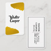 Stylischer Spritzer-Rahmen Visitenkarte (Vorne/Hinten)