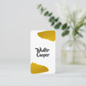 Stylischer Spritzer-Rahmen Visitenkarte (Stehend Vorderseite)