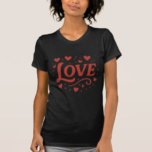 Stylischer St. Valentinstag Liebe T-Shirt
