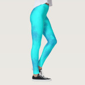 Stylischer Storm Cloud-Effekt Blau Leggings (Rechts)