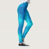 Stylischer Storm Cloud-Effekt Blau Leggings (Rechts)