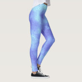 Stylischer Storm Cloud-Effekt Blau Leggings (Rechts)
