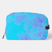 Stylischer Storm Cloud-Effekt Blau lila Waschbeutel (Rückseite)