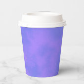 Stylischer Storm Cloud-Effekt Blau Pappbecher (Rückseite)