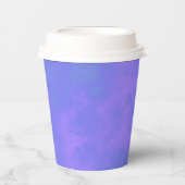 Stylischer Storm Cloud-Effekt Blau Pappbecher (Vorderseite)