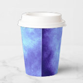 Stylischer Storm Cloud-Effekt Blau Pappbecher (Rechts)
