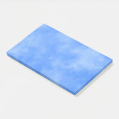 Stylischer Storm Cloud-Effekt Blau Post-it Klebezettel (angewinkelt)