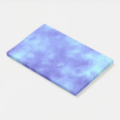Stylischer Storm Cloud-Effekt Blau Post-it Klebezettel (angewinkelt)